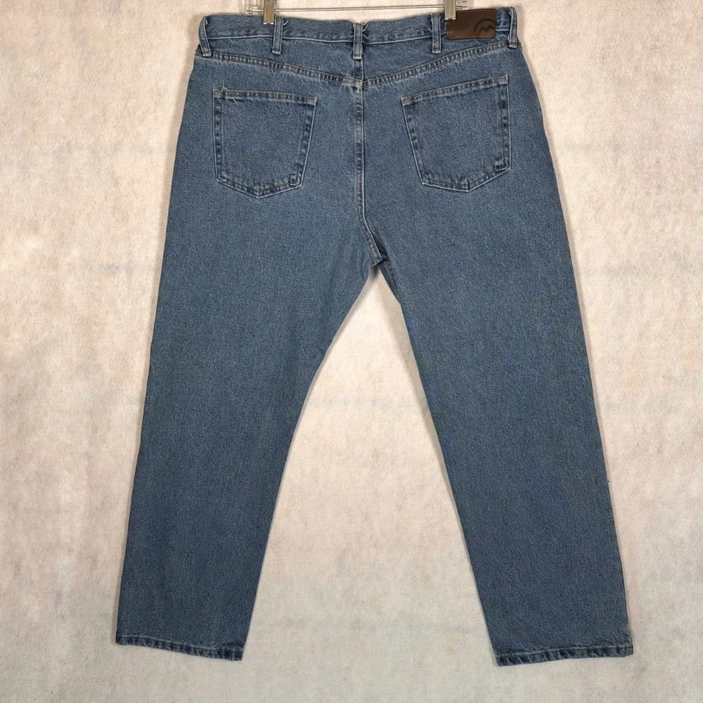 Magellan Jeans Mens 40x30 Outdoors Blue Good Straight Leg Cotton 1039MAGMS